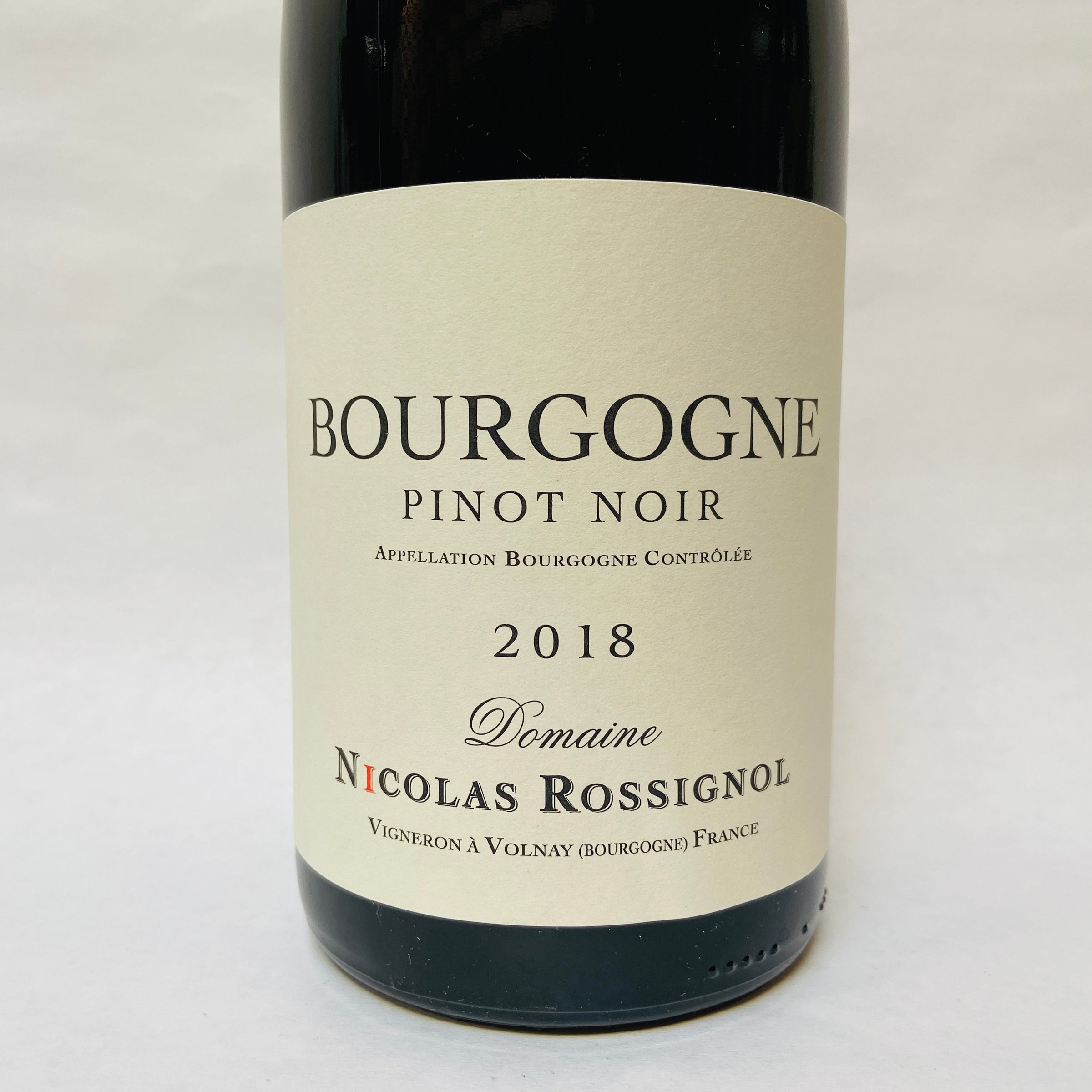 Nicolas Rossignol Bourgogne Pinot Noir 2018 Bourgogne | High